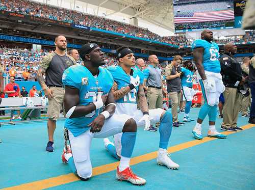 Several NFL Players Protested During National Anthem, So You Know Who Didn't Like It and Tweeted About It Several NFL Players Protested During National Anthem, So You Know Who Didn't Like It and Tweeted About It