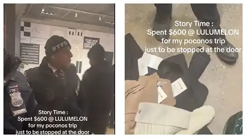'I'm Burning This Sh-t': Black Woman Frustrated After NYPD Questions Her Over Alleged Stolen Items Returns Entire $600 Lululemon Purchase In Viral Video; Receives Apology Via Email